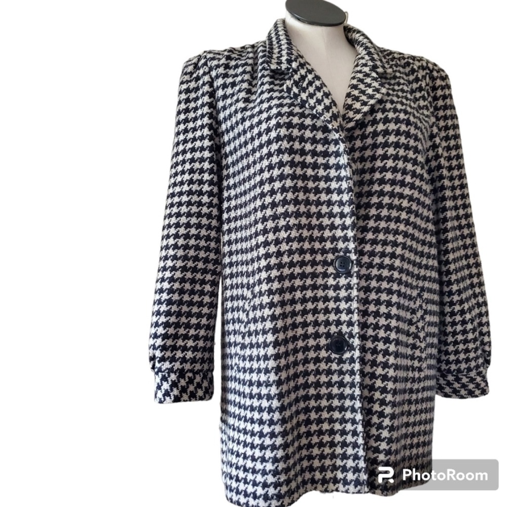 Karizma East LTD Vintage Houndstooth Coat Size 16